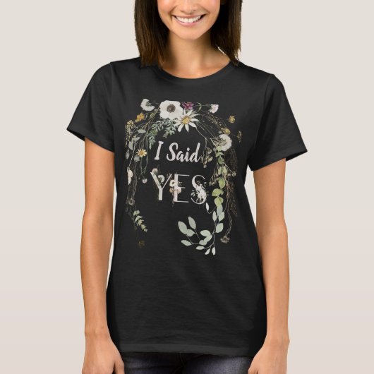 IK ZEI JA! WILD FLORAL T-shirt (Voorkant)