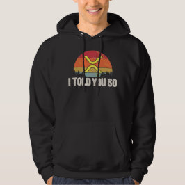 IK ZEI JE ZO XRP - XRP cryptogeld Hoodie