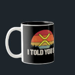 IK ZEI JE ZO XRP - XRP cryptogeld Tweekleurige Koffiemok<br><div class="desc">Het tonen van ondersteuning voor uw favoriete cryptocurrency is nog nooit zo eenvoudig geweest. Dit is het perfecte cadeau voor alle bitcoin-liefhebbers, investeerders, mijnwerkers, btc-liefhebbers, handelaren en iedereen die geïnteresseerd is in cryptocurrency. Show je trots op deze technologie met dit coole cadeau. Maakt een geweldig cadeau voor elke vakantie, inclusief...</div>