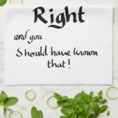 Ik zei links Grappige Richting Argument Grappige S Theedoek (Gevouwen)