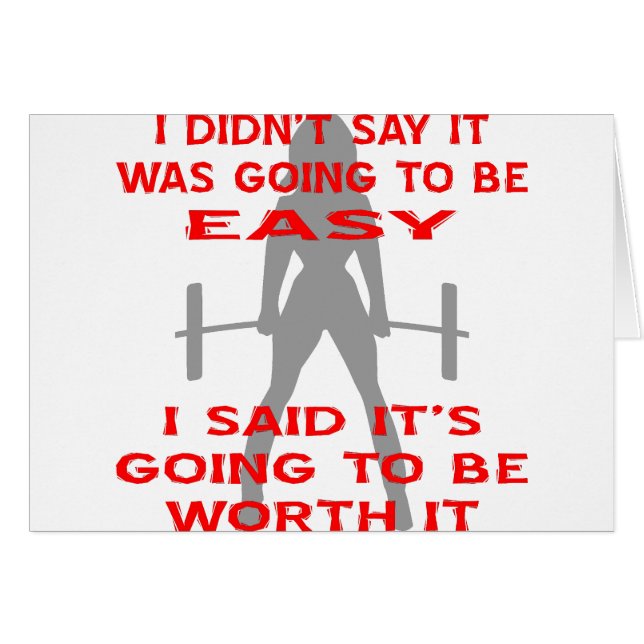 Ik zei niet dat het makkelijk zou worden, ik zei d (Voorkant Horizontaal)