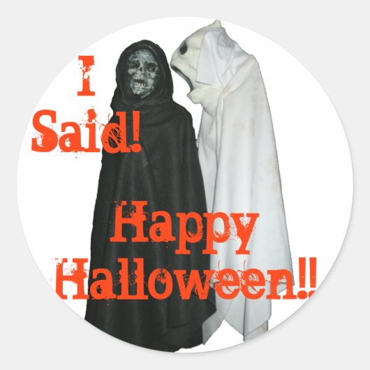 Ik zei: ronde sticker (Voorkant)