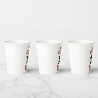 Ik zei tegen kanker dat hij moest buzz off papieren bekers