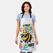 Ik zei tegen kanker dat hij moest buzz off schort (Gedragen)