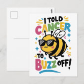 Ik zei tegen kanker dat hij moest oprotten briefkaart (Voorkant / Achterkant)