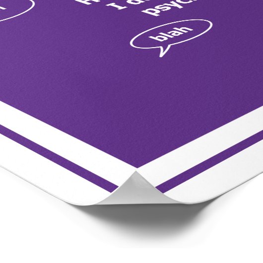 Ik zei tegen mijn psychiater... poster (Hoek)