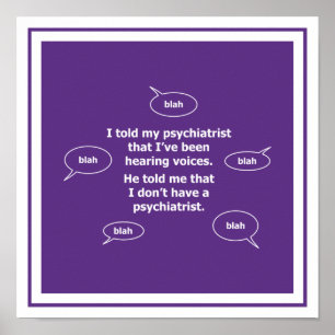 Ik zei tegen mijn psychiater... poster