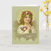 IK ZEI VANDAAG EEN GEBED VOOR U, ENGEL ROZENKRANS KAART (Gele Bloem)