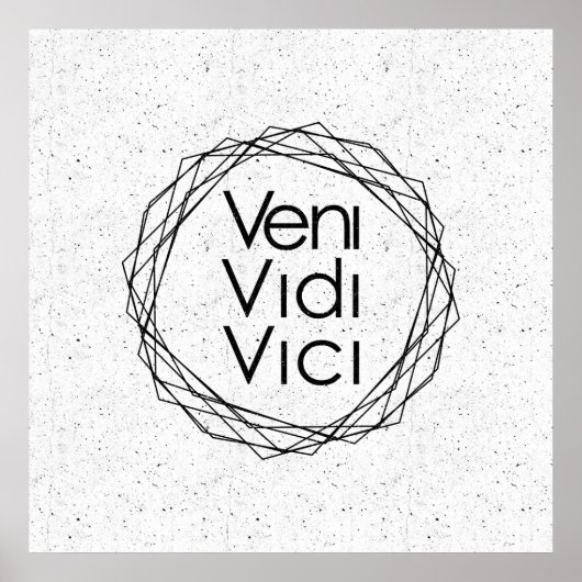 Ik zei: "Veni, Vidi, Vici" Poster (Voorkant)