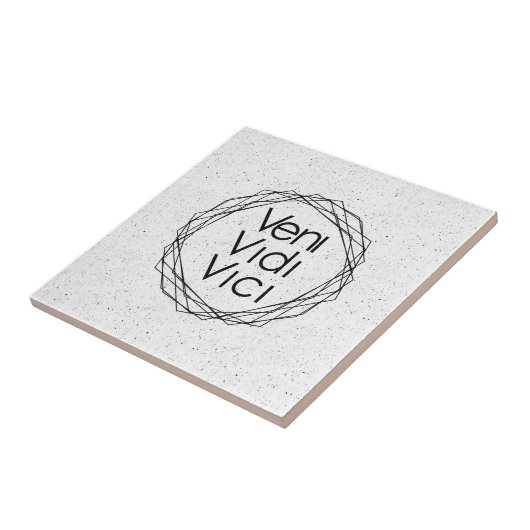 Ik zei: "Veni, Vidi, Vici" Tegeltje (Zijkant)