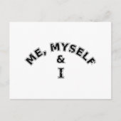 Ik zelf en ik Typografie Briefkaart (Voorkant)