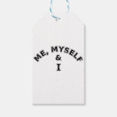 Ik zelf en ik Typografie Cadeaulabel (Voorkant)