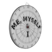 Ik zelf en ik Typografie Dartbord (Voorkant Links)