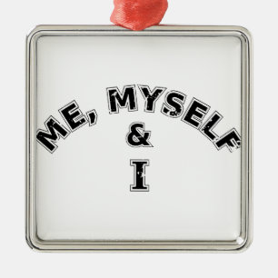 Ik zelf en ik Typografie Metalen Ornament