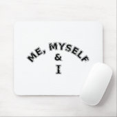 Ik zelf en ik Typografie Muismat (Met muis)