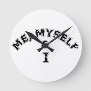 Ik zelf en ik Typografie Ronde Klok
