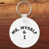 Ik zelf en ik Typografie Sleutelhanger (Voorkant)