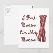 Ik zet Bacon op mijn rug Briefkaart (Voorkant / Achterkant)