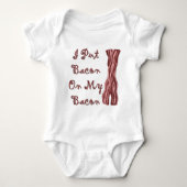 Ik zet Bacon op mijn rug Romper (Voorkant)