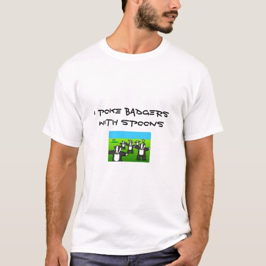 IK ZET BADGERS MET SPOONS T-SHIRT (Voorkant)