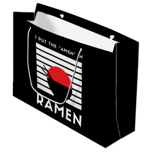 Ik Zet De "Amen" in Ramen Zwart En Wit Grappig Groot Cadeauzakje