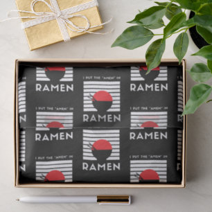 Ik Zet De "Amen" in Ramen   Zwart En Wit Grappig  Tissuepapier