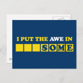 Ik zet de awe in het Geweldige Briefkaart (Voorkant / Achterkant)
