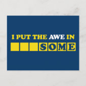 Ik zet de awe in het Geweldige Briefkaart (Voorkant)