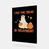 Ik zet de behandeling in Retro Funny Nurse Doctor Acryl Bord (Hoek)