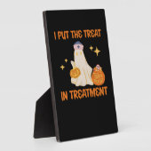 Ik zet de behandeling in Retro Funny Nurse Doctor Fotoplaat (Zijkant)