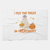 Ik zet de behandeling in Retro Funny Nurse Doctor Theedoek (Horizontaal)