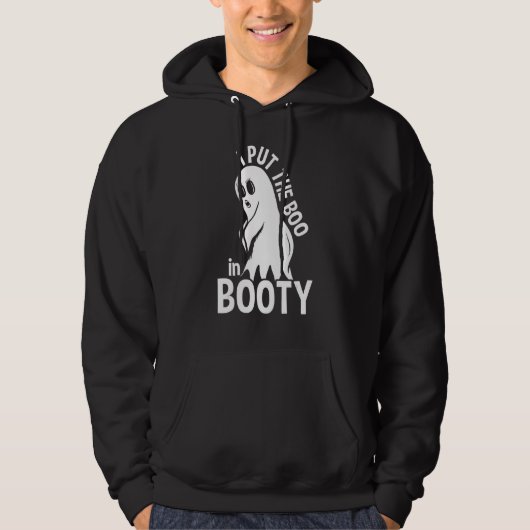Ik zet de boe in Booty Ghost Halloween Hoodie (Voorkant)