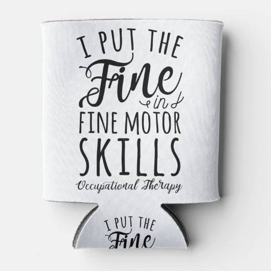 Ik zet de boete in de fijne motoriek blikjeskoeler (Voorkant)