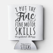 Ik zet de boete in de fijne motoriek blikjeskoeler (Achterkant)