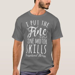 Ik zet de boete in de fijne motoriek t-shirt