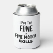 Ik zet de boete in 'Fine Motor Skills' Blikjeskoeler (Blikje Voorkant)