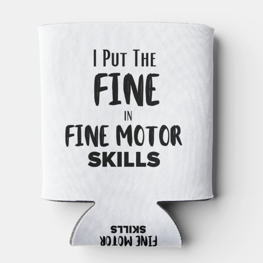 Ik zet de boete in 'Fine Motor Skills' Blikjeskoeler (Achterkant)