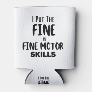 Ik zet de boete op 'Fine Motor Skills' Blikjeskoeler