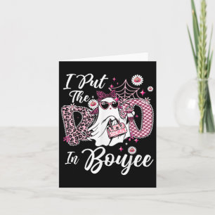 Ik Zet De Boo In Boujee Geest Grappige Nk Luipaard Kaart