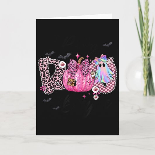 Ik Zet De Boo In Boujee Grappige Luipaard Boujie G Kaart (Voorkant)