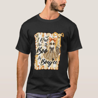 Ik zet de Boo in Boujee Kant Coquette Strik Boujie T-shirt