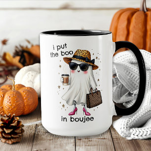 Ik zet de Boo in Boujee spook Halloween Mok