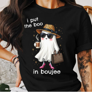 Ik zet de Boo in Boujee spook Halloween Tri-Blend Shirt