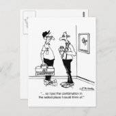 Ik zet de combinatie in de veilige briefkaart (Voorkant / Achterkant)