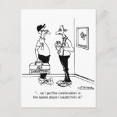 Ik zet de combinatie in de veilige briefkaart (Voorkant)