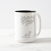 Ik zet de eekhoorn Mok met tweetonige koffie (Voorkant rechts)