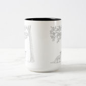 Ik zet de eekhoorn Mok met tweetonige koffie (Center)