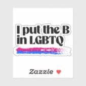 Ik zet de H in LGBTQ Sticker (Vel)