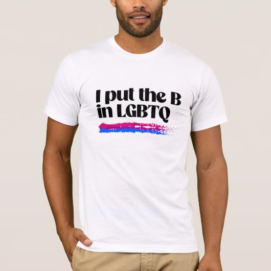 Ik zet de H in LGBTQ T-shirt (Voorkant)
