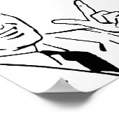 IK ZET DE "HO" IN HOMO T-SHIRT POSTER (Hoek)